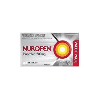 Nurofen Ibuprofen Pain Relief Tablets 200mg 96 Pack