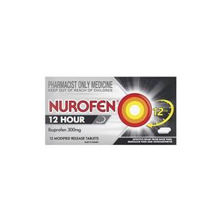 Nurofen 12 Hour Relief 300mg 12 Tablets - Ibuprofen (S3)