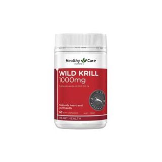 Healthy Care Wild Krill Oil 1000mg 60 Soft Capsules