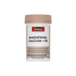 Swisse Ultiboost Magnesium Calcium + Vitamin D 120 Tablets