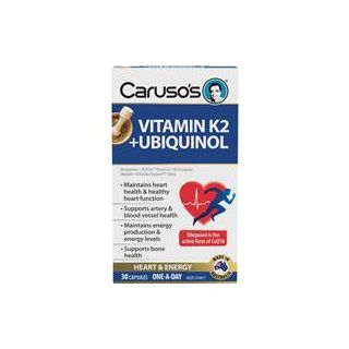 Caruso's Vitamin K2 + Ubiquinol 30 Capsules