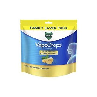 Vicks VapoDrops Butter Menthol 70 Lozenges