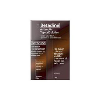 Betadine Antiseptic Topical Solution Liquid 15mL
