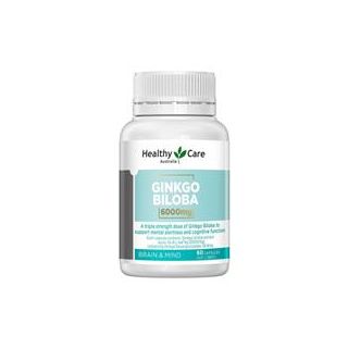 Healthy Care Ginkgo Biloba 6000mg 60 Capsules