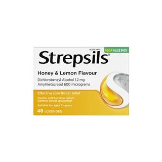 Strepsils Honey and Lemon 48 Lozenges