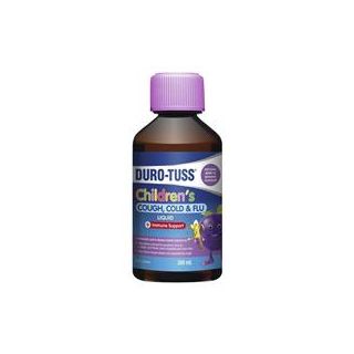 DURO-TUSS Childrens Cough Cold and Flu Liquid 200ml
