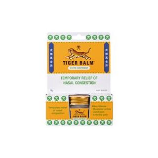 Tiger Balm Nasal Congestion & Muscle Relief White Ointment 18g