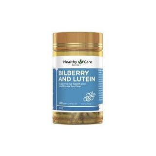 Healthy Care Bilberry & Lutein 120 Capsules
