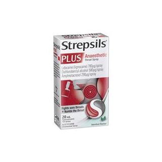 Strepsils Plus Sore Throat Numbing Spray Pain Relief