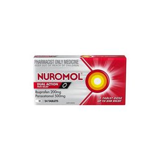 Nuromol Strong Pain Relief 200mg/500mg Tablets 24 - Ibuprofen + Paracetamol (S3)