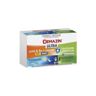 Demazin Ultra Cough Cold & Flu + Immune Defence 34 Capsules