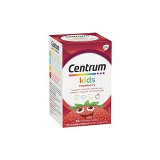 Centrum Kids Multi Vitamin 60 Strawberry Tablets