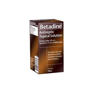 Betadine Antiseptic Topical Solution Liquid 100mL