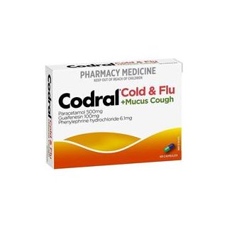 Codral Cold & Flu + Mucus Cough 48 Capsules
