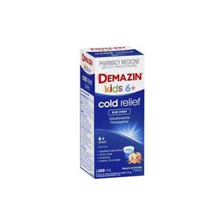 Demazin Kids 6+ Cold Relief Blue Syrup 200ml
