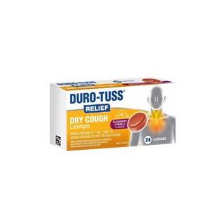 Durotuss Relief Dry Cough Blackberry & Vanilla 24 Lozenges