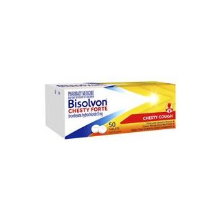 Bisolvon Chesty Forte Cough Tablets 50 Pack