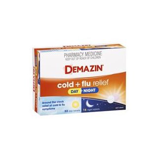 Demazin Cold & Flu Relief Day + Night 48 Tablets