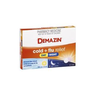 Demazin Cold & Flu Relief Day + Night 24 Tablets