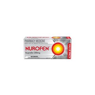 Nurofen Pain and Inflammation Relief Caplets 200mg Ibuprofen 48 pack