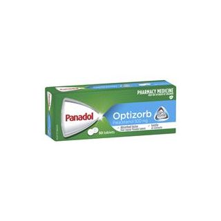 Panadol with Optizorb Paracetamol Pain Relief Tablets 500mg 50