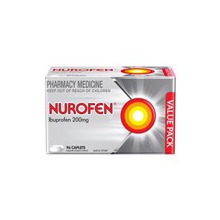 Nurofen Pain and Inflammation Relief Caplets 200mg Ibuprofen 96 Pack