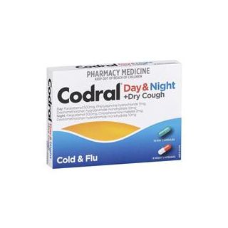 Codral Cold & Flu + Dry Cough Day & Night 24 Capsules