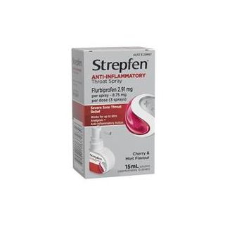 Strepfen Anti-Inflammatory Throat Spray Cherry & Mint Flavour 15ml