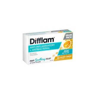 Difflam Sore Throat Sugar Free Honey And Lemon 32 Lozenges