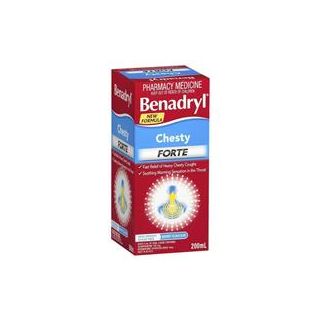 Benadryl Chesty Forte Cough Liquid Berry Flavour 200mL