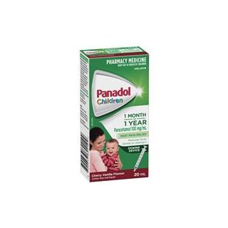 Panadol Children 1 Month 1 Year Baby Drops with Dosing Device, Fever and Pain Relief, 20mL