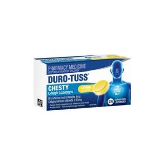 DURO-TUSS Chesty Cough Lozenges Lemon 24 Lozenges