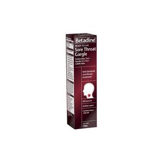 Betadine Sore Throat Gargle Ready To Use 120mL