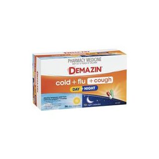 Demazin Cold + Flu + Cough Day + Night 48 Capsules