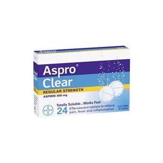Aspro Clear Pain Relief 24 Soluble Tablets