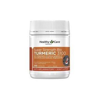 Healthy Care Super Strength Bio Turmeric 3100mg 100 Capsules NEW