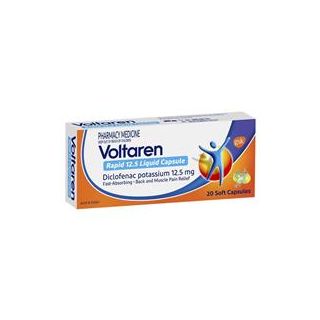 Voltaren Rapid 12.5mg Pain Relief Liquid Capsules 20