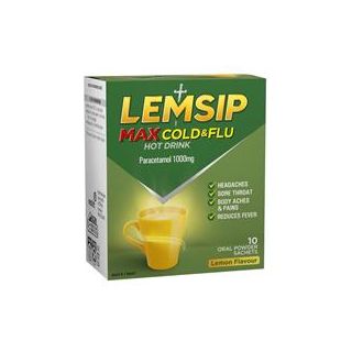 Lemsip Max Cold and Flu Multi Lemon 10pk Relief Hot Drink