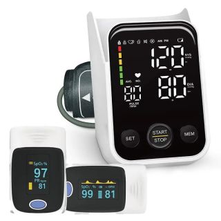 MedeScan Blood Pressure Advanced Monitoring Kit Smart Bp Monitor + Oximeter Bundle