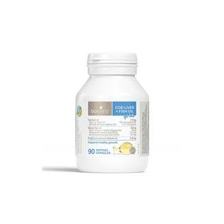 Bio Island Cod Liver + Fish Oil Kids 90 Capsules