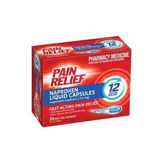 Pain Relief Naproxen Liquid Capsules 30 Pack