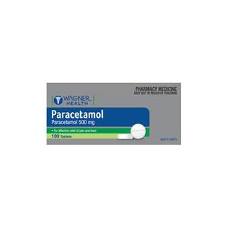 Wagner Health Paracetamol 500mg 100 Tablets Blister Pack (S3)