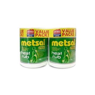 Metsal Heat Rub Cream 500g Twin Exclusive Pack