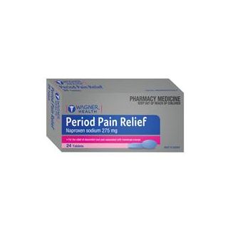 Wagner Health Period Pain Relief 275mg 24 Tablets Blister Pack