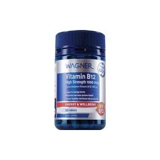 Wagner Vitamin B12 High Strength 1000mcg 120 Tablets