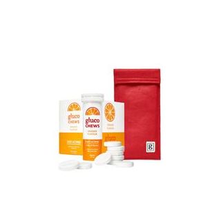 Glucology 2 Pen Cooling Pouch + 6 tubes Fast Acting Glucochews 2 Pen Cooling Pouch (Red) + 6 tubes Fast Acting Glucochews - Orange (6x10)