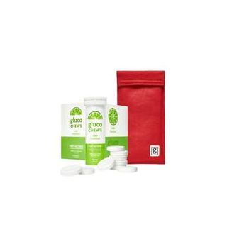 Glucology 2 Pen Cooling Pouch + 6 tubes Fast Acting Glucochews 2 Pen Cooling Pouch (Red) + 6 tubes Fast Acting Glucochews - Lime (6x10)