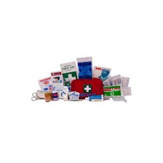 Livingstone Work Vehicle First Aid Kit In Red Nylon Pouch Bundle